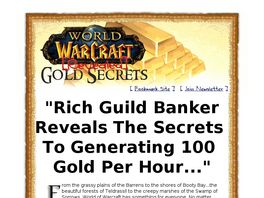 Go to: World Of Warcraft Gold Secrets Revealed