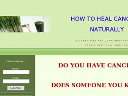 Go to: How To Heal Cancer Naturally!!