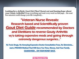 Go to: Gout Diet Guide - $28/sale, 10 Articles & Keywords Provided!