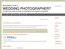 Go to: Who Wants To Be A Wedding Photographer?