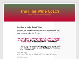 Go to: Starting To Make Great Wine Course For Beginners.