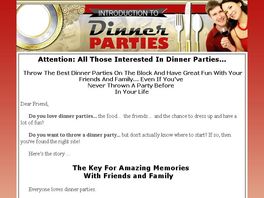 Go to: Introduction To Dinner Parties