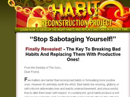 Go to: Habit Reconstruction Project
