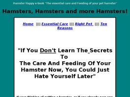 Go to: Hamsters The Essential Guide.