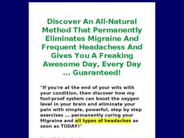 Go to: The Migraine And Headache Program! - Blue Heron Health News