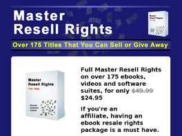 Go to: Master Resell Rights.
