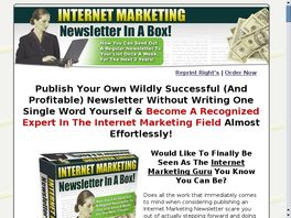 Go to: Internet Marketing Newsletter In A Box