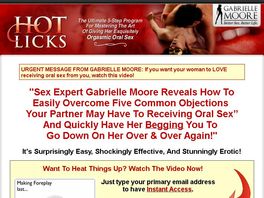 Go to: Hot Licks - The Ultimate 5 Step Oral Sex Program