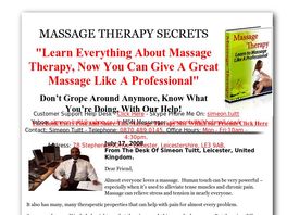 Go to: How To Massage EBook - How To Massage Therapy Techniques.