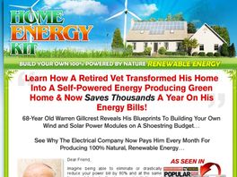 Go to: Home Energy Kit - Hot New Energy Product!