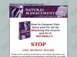 Go to: Natural Pain Management.