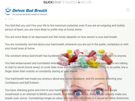 Go to: Defeat Bad Breath --- The Ultimate Bad Breath Analysis & Treatment