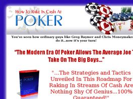 Go to: How To Rake In Cash At Poker - Pays 60% Commission