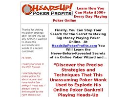 Go to: Heads-up Poker Profits