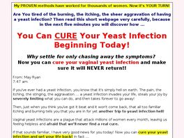 Go to: Cure Your Yeast Infection.