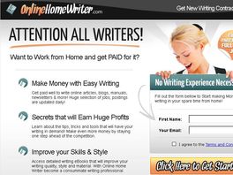 Go to: Make Money with Online Home Writer