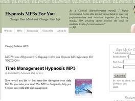 Go to: Hypnosis Mp3s For You