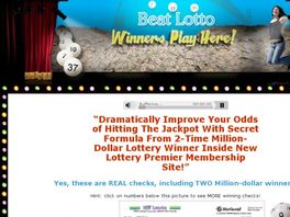 Go to: Get An Unfair Advantage Over Other Lottery Players.