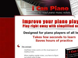 Go to: Icanpiano Music Sotware - See & Play