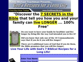 Go to: Long Life - Gods 7 Recipes For A Long Life.