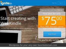 Go to: Create A Wordpress Website With Webkindle