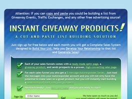 Go to: Instant Giveaway Products.