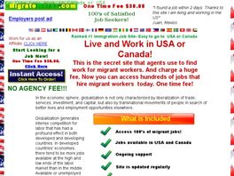 Go to: Immigrate To Canada Or Usa- Migrant Job Site.