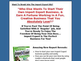 Go to: Starting An Import Export Business.