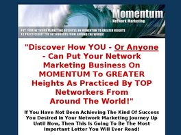 Go to: Momentum Network Marketing.