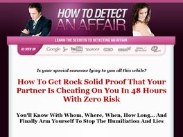 Go to: How To Detect An Affair - 60 Days Money Back Guarantee.