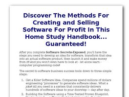 Go to: Create And Sell Software Handbook.