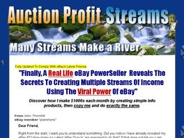 Go to: Auction And Profit Streams.
