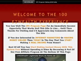Go to: 100 Ezwealth System Double, Even Triple Your Income!