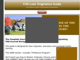 Go to: Fha Loan Origination Guide 2008.
