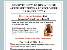 Go to: Buy your next home even after a foreclosure or bankruptcy.