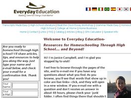 Go to: Everyday Education- Literature, Home School Teens, Writing, Etc.