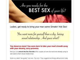 Go to: Smokin' Hot Sex: The Ultimate Woman's Guide