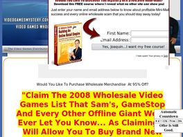 Go to: Wholesale Video Games: Make Money Online With ECommerce.