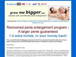 Go to: Grow Me Bigger - Natural Penis Enlargement