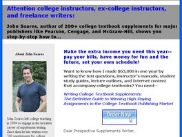 Go to: Writing College Textbook Supplements.