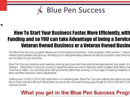 Go to: Blue Pen Success Series - Veteran Entreprenuer Program