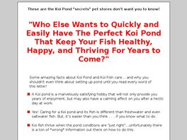 Go to: The Best Koi Fish Guide + Pond Building Ebook.
