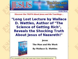 Go to: Jesus: The Man And His Work.