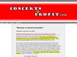 Go to: How I Make Money Promoting Concerts