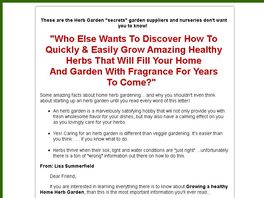 Go to: Secrets To A Successful Home Herb Garden.