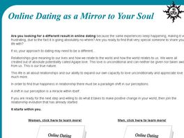 Go to: Online Dating As A Mirror To Your Soul.