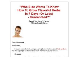 Go to: Plant Herb Garden | Grow Herb Garden | Kitchen Herb Garden