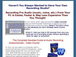 Go to: The Complete Newbies Guide To Audio Recording Awesomeness