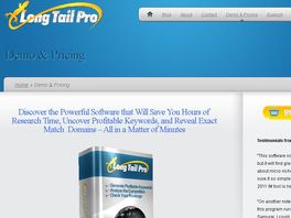 Go to: Long Tail Pro: Keyword Research Software