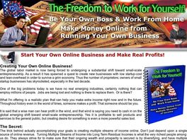 Go to: The Freedom To Work For Yourself